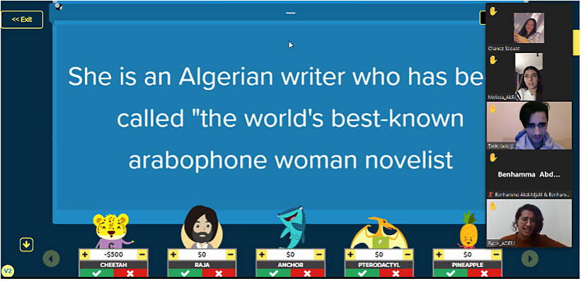 She is Algerian writer